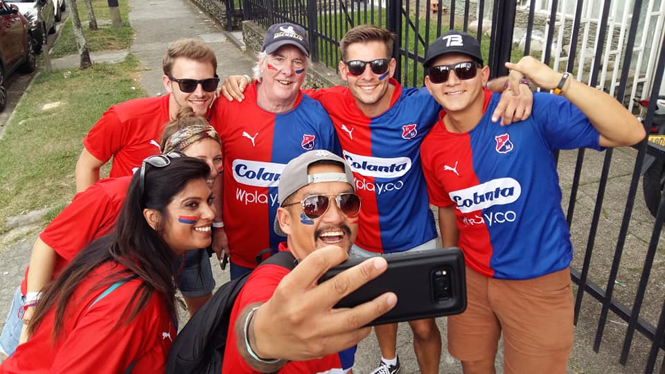 football whith locals independiente Medellín tour